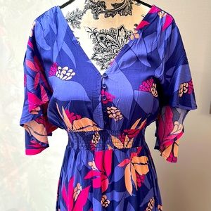 Floral Print Flow Dress